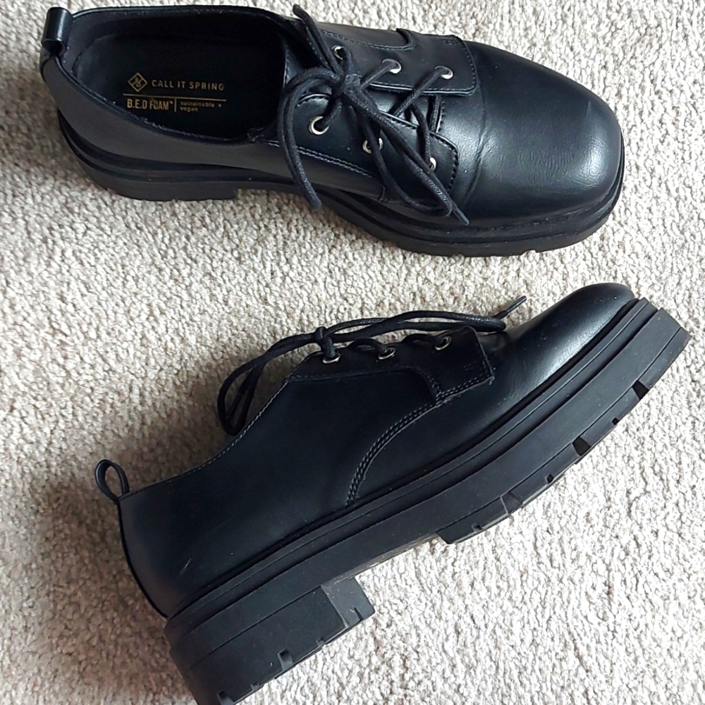 Chunky Platform Oxford Shoes